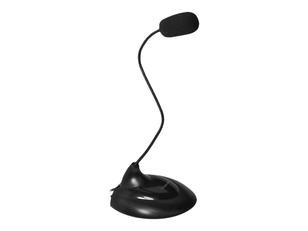 LogiLink Multimedia Microphone with Stand Foot and Flexible Neck - Mikrofon