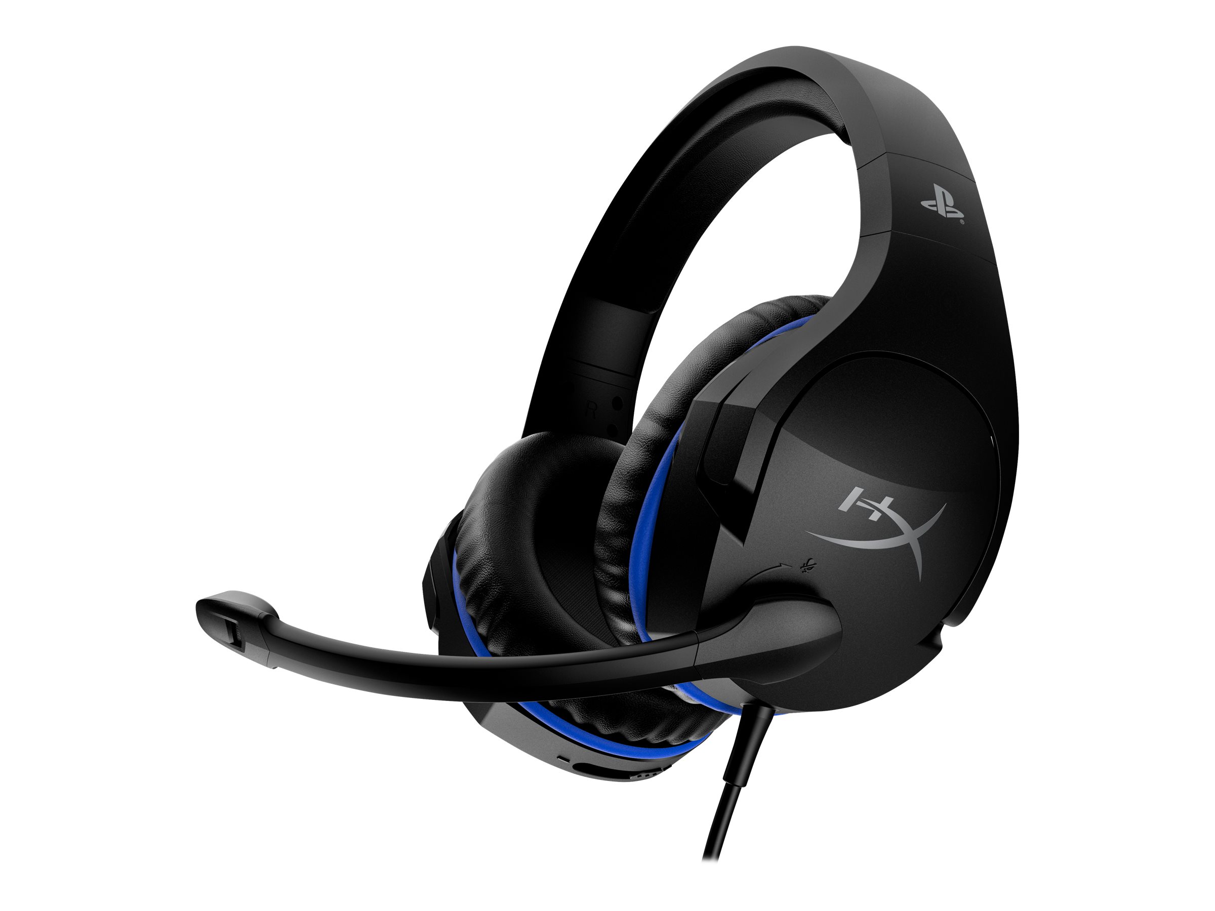 HyperX Cloud Stinger - Gaming - Headset - ohrumschließend - kabelgebunden - 3,5 mm Stecker - Schwarz, Blau - für Sony PlayStation 4, Sony PlayStation 5