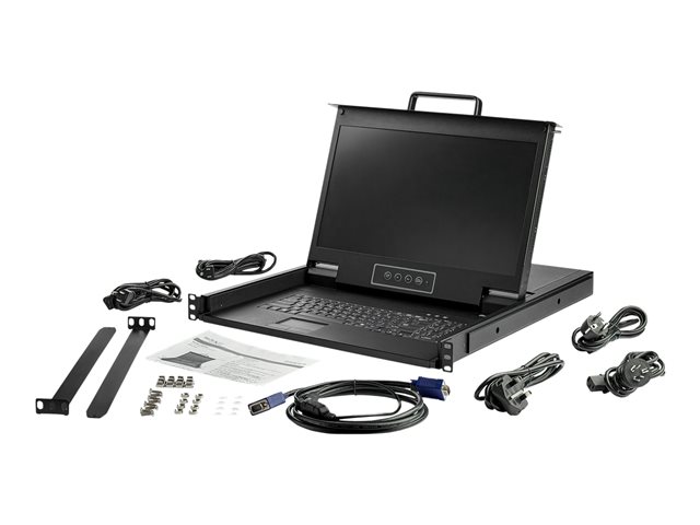 StarTech.com Rack KVM Konsole HD 1080p - US Tastatur(QWERTY)
Ein Port VGA KVM mit 17" LCD Monitor - 1HE LCD KVM Konsolenschublade mit Kabeln - USB Unterstützung - 50.000 MTBF (RKCONS17HD) - KVM-Konsole - Full HD (1080p) - 43.9 cm (17.3")