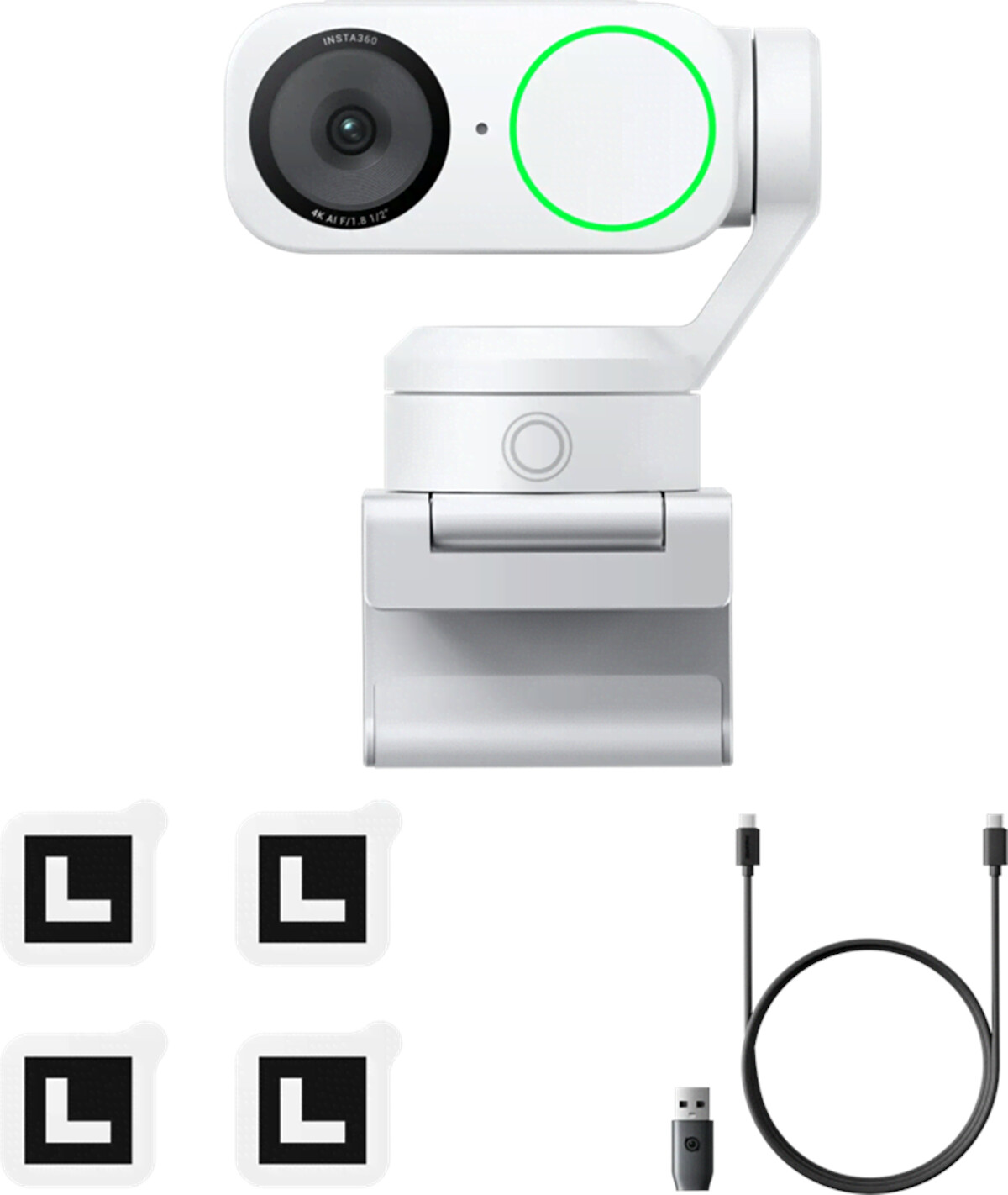 Insta360 Link2 Webcam Arctic White (Link 2 Arctic White)