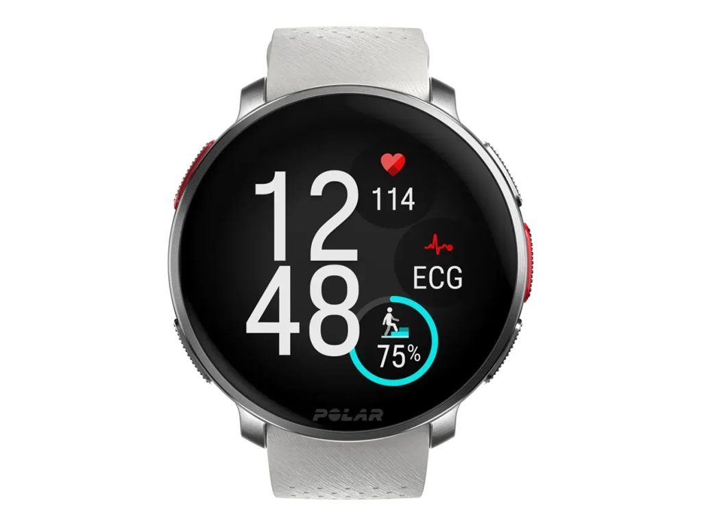 Polar Vantage V3 - aluminum - Sportuhr mit Band - 32 GB - Sunrise Apricot