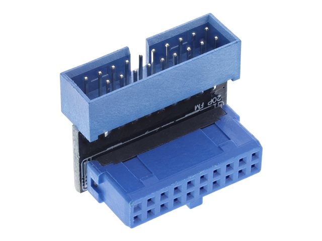 InLine - interner USB-Adapter - 20-poliger USB 3.0 Kopf zu 20-poliger USB 3.0 Kopf