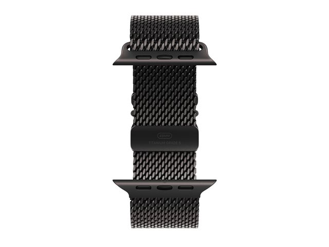 Apple Watch Ultra 2 GPS + Cellular 49mm Black Titanium Case mit Black Titanium Milanese Band - M (MX5U3FD/A)