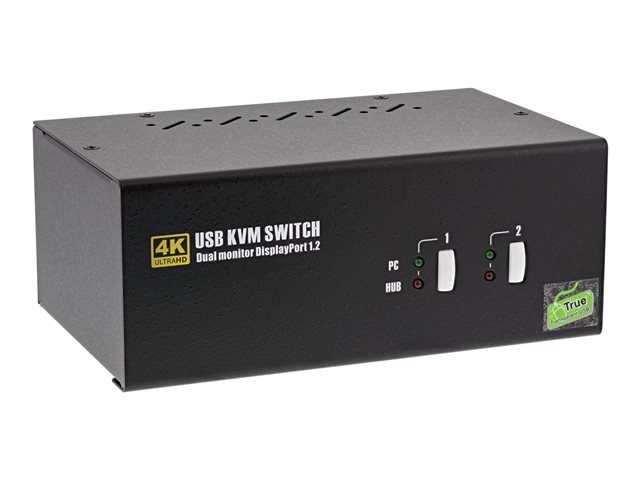 InLine 63642I - KVM-/Audio-/USB-Switch - 2 x KVM/Audio/USB - 1 lokaler Benutzer - Desktop