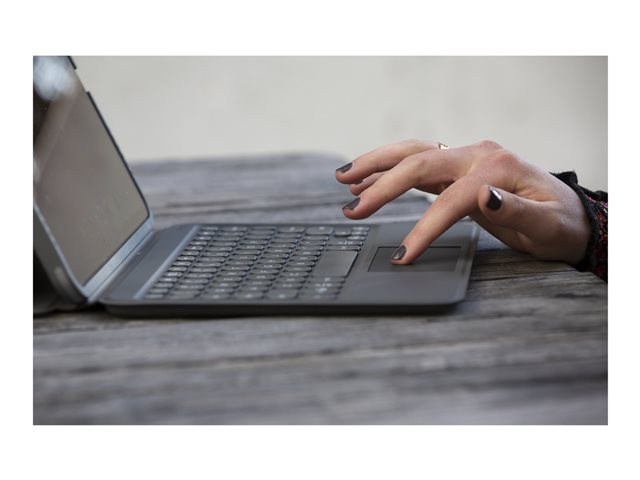 ZAGG Pro Keys - Tastatur und Foliohülle - mit Trackpad - QWERTZ - Deutsch - Schwarz/Grau Eingabegerät