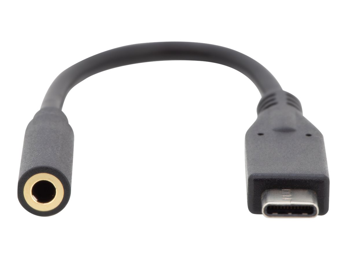 DIGITUS Adapter USB-C auf Klinkenstecker - Audio/USB - 20 cm