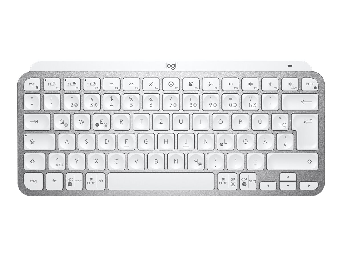 Logitech MX Keys Mini - Tastatur - QWERTZ - Deutsch - Pale Gray Eingabegerät