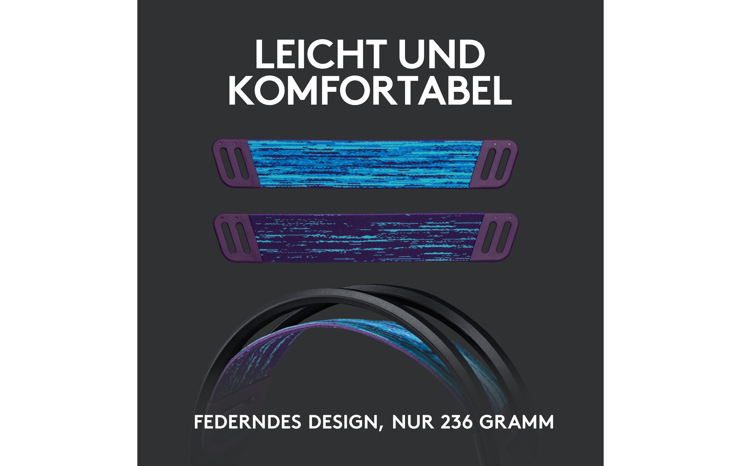 Logitech G G535 LIGHTSPEED Wireless Gaming Headset - Headset - ohrumschließend - LIGHTSPEED - kabellos - Schwarz - Discord Certified