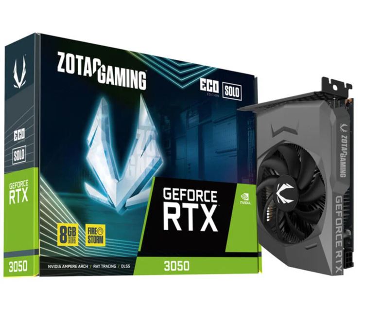 ZOTAC GAMING GeForce RTX 3050 ECO SOLO - Grafikkarten - GF RTX 3050 - 8 GB