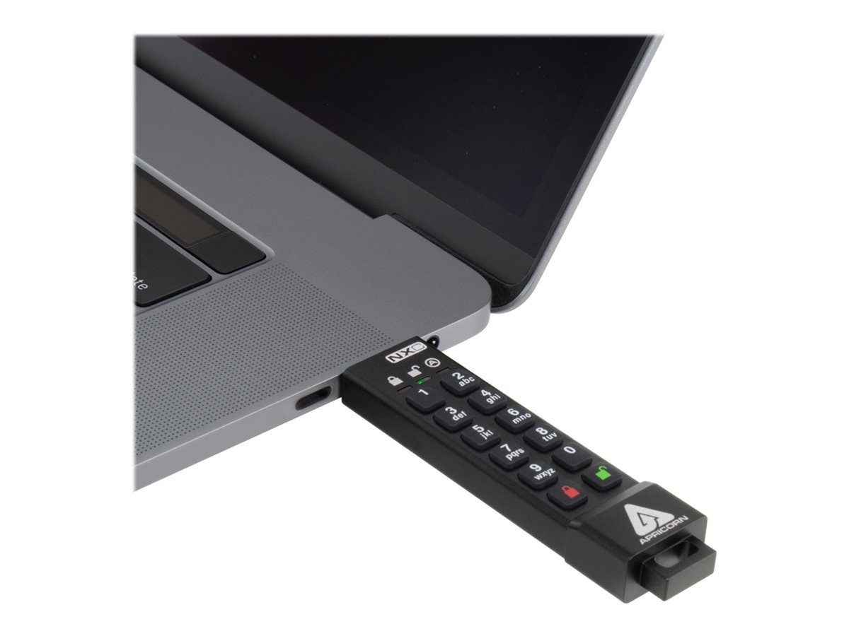 Apricorn Aegis Secure Key 3NXC - USB-Flash-Laufwerk - 64 GB - TAA-konform