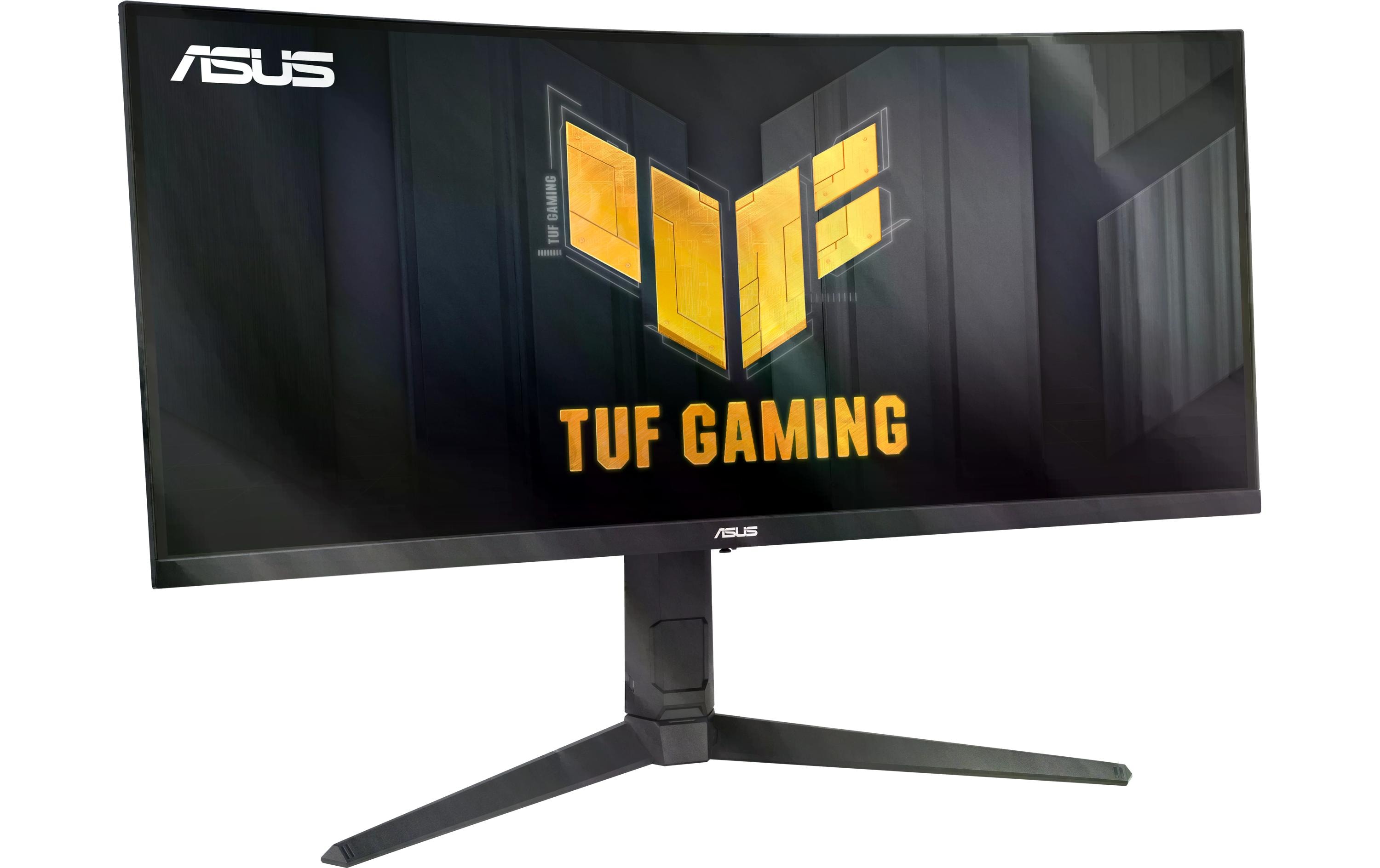 ASUS TUF Gaming VG34VQL3A - LED-Monitor - Gaming - gebogen - 86.4 cm (34") - 3440 x 1440 WQHD @ 180 Hz - VA - 400 cd/m² - 4000:1 - DisplayHDR 400 - 1 ms - HDMI, DisplayPort - Lautsprecher - Schwarz