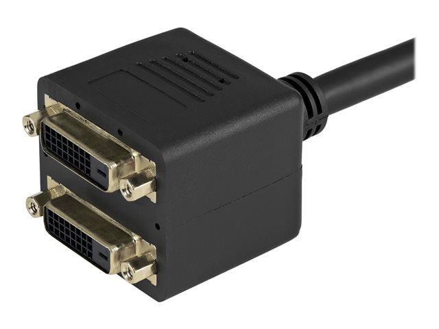 StarTech.com DVI-D auf 2x DVI-D 30cm Splitter Kabel - Dual Link DVI25 Y-Kabel - Stecker/2x Buchse - DVI-Adapter vergoldete Kontakte - Video-Verteiler - DVI - 30.5 cm
