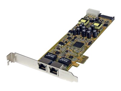 StarTech.com Dual Port PCI Express Gigabit Netzwerkkarte - 2 Port RJ45 PCIe PoE/PSE NIC Server Adapter - 10/100/1000 Mbit - Netzwerkadapter - PCIe - Gigabit Ethernet x 2