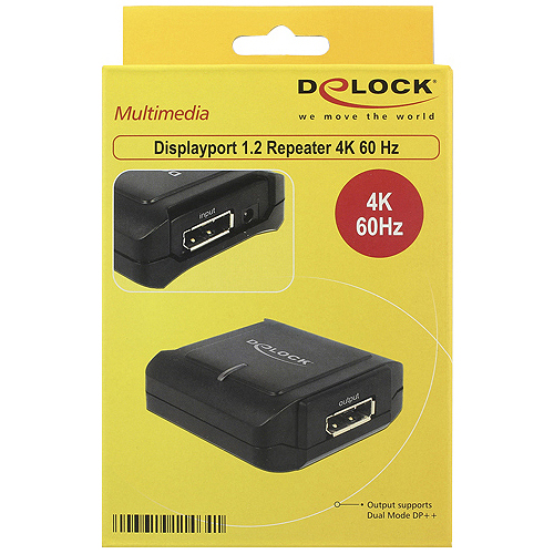 Delock Delock Displayport 1.2 Repeater 4K 60 Hz - Repeater - DisplayPort