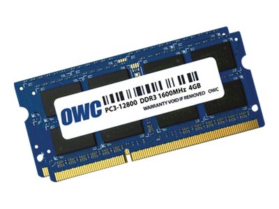 Other World Computing - DDR3L - Kit - 8 GB: 2 x 4 GB - SO DIMM 204-PIN - 1600 MHz / PC3L-12800 - ungepuffert