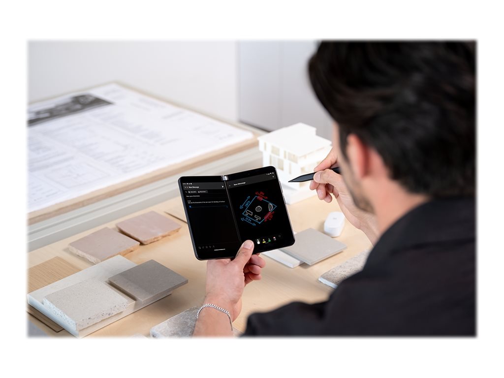 Microsoft Surface Slim Pen 2 - Aktiver Stylus - 2 Tasten - Bluetooth 5.0 - mattschwarz - für Microsoft Surface Hub 2S, Laptop Studio, Pro 8, Pro 9, Pro X, Studio 2; Surface Duo 2