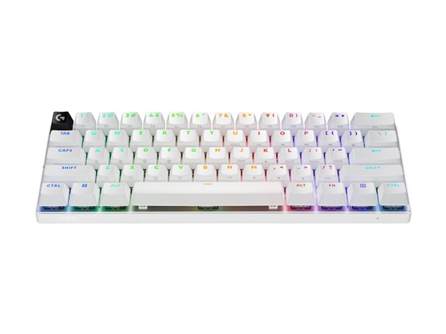 Logitech G PRO X 60 - Tastatur - Gaming - 60% TKL - AZERTY - Französisch - weiß Eingabegerät