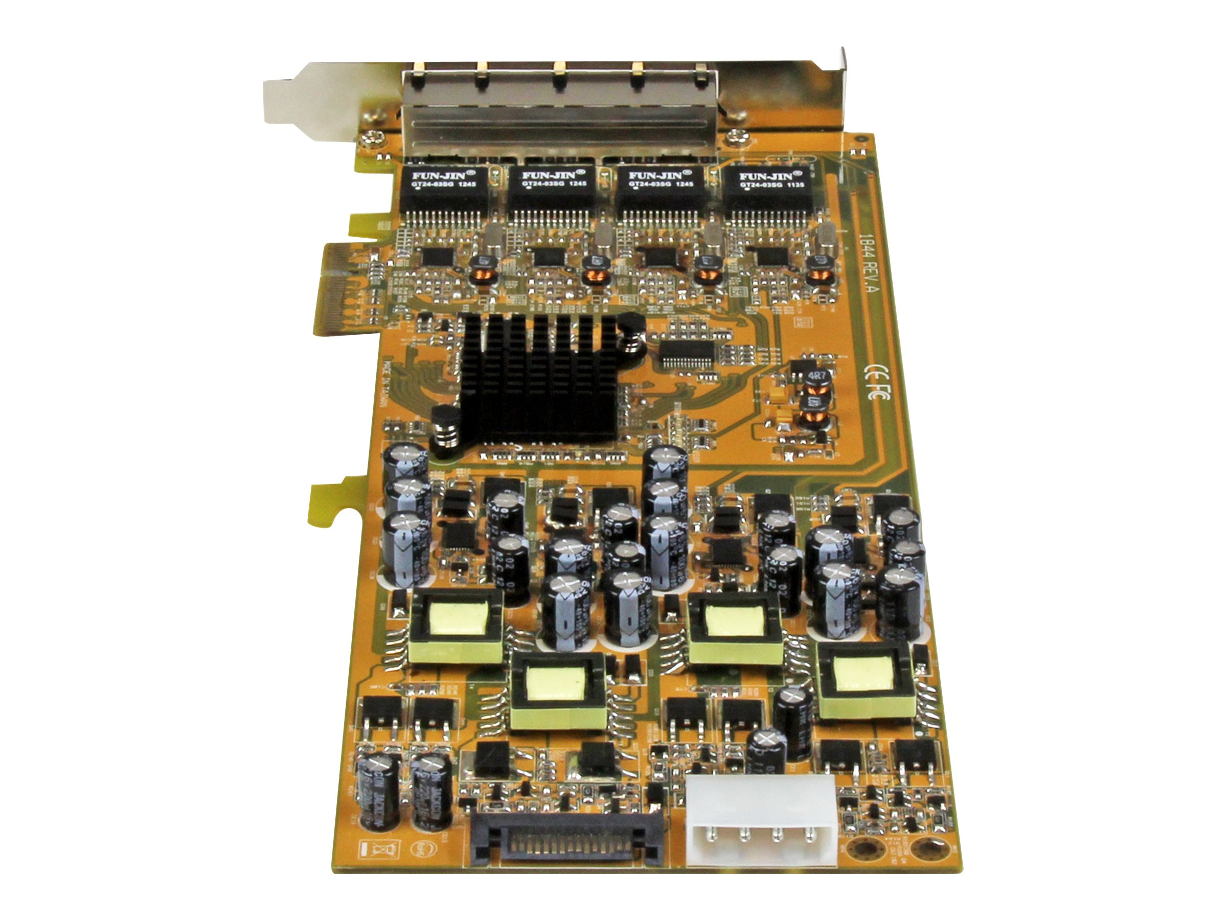 StarTech.com 4 Port Gigabit Power over Ethernet PCI Express Netzwerkkarte - PSE / PoE PCIe NIC - 4-fach (Quad) PCI-e Karte - Netzwerkadapter - PCIe x4 - Gigabit Ethernet x 4