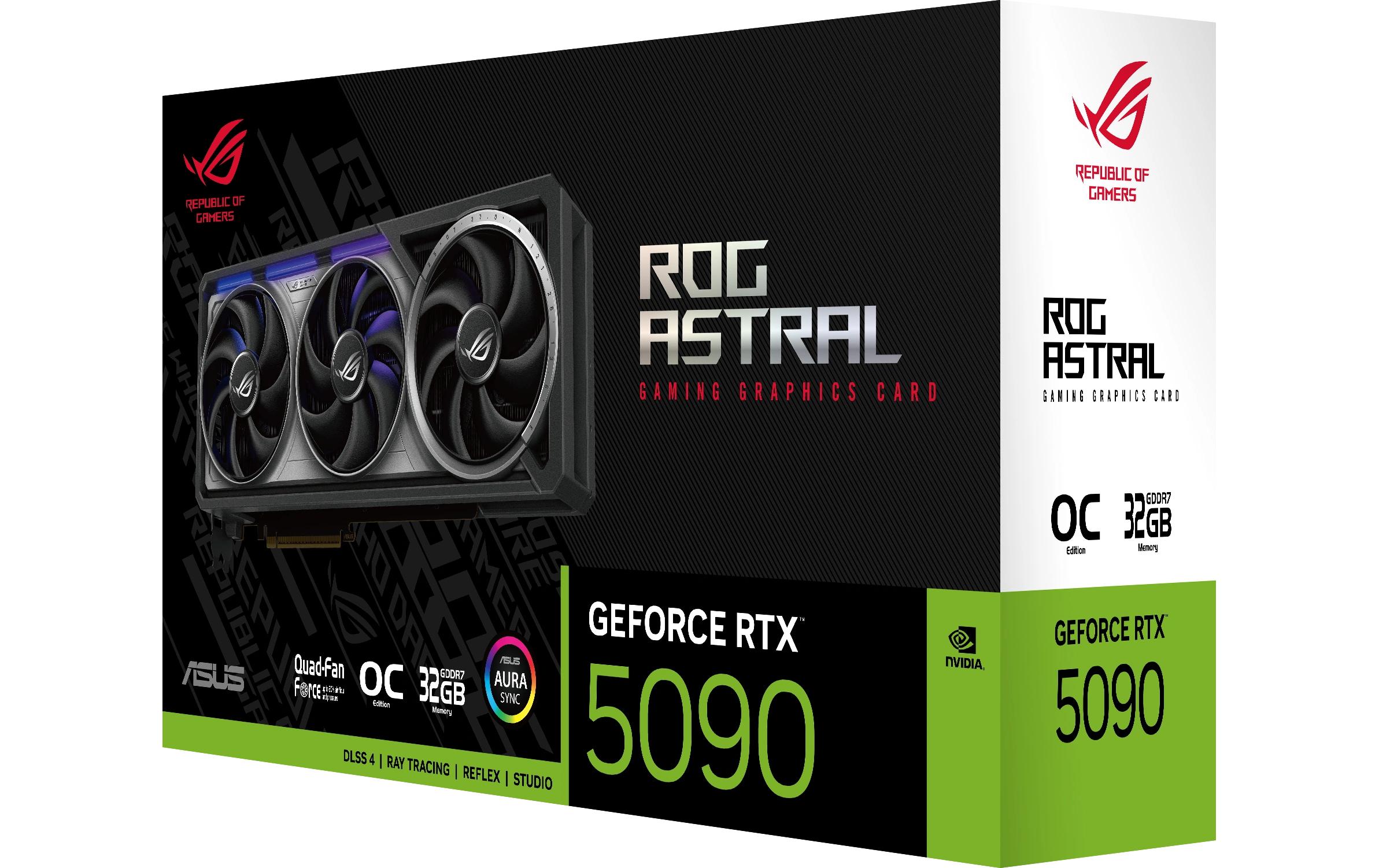 ASUS ROG Astral GeForce RTX 5090 OC - 32GB GDDR7, 2x HDMI, 3x DP