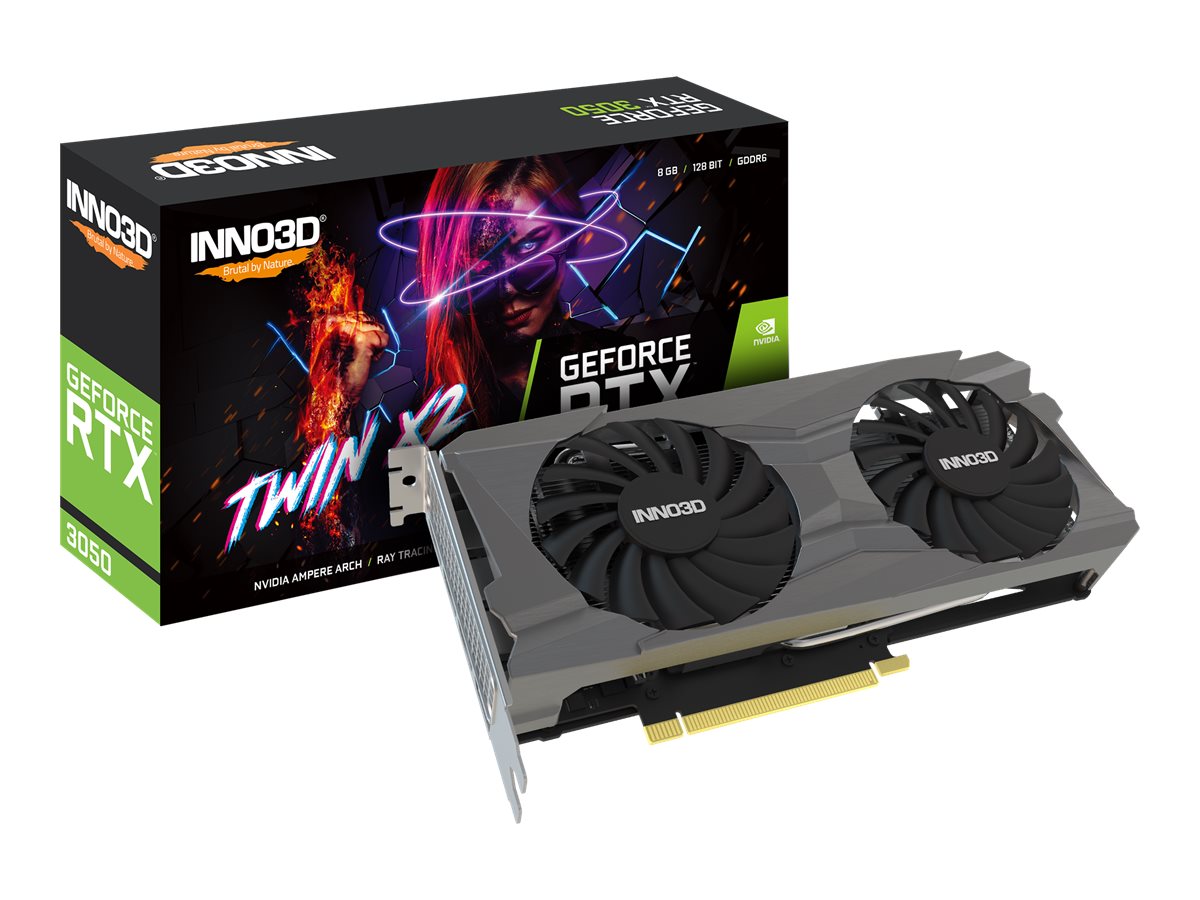 Inno3D GeForce RTX 3050 TWIN X2 - Grafikkarten - GF RTX 3050 - 8 GB