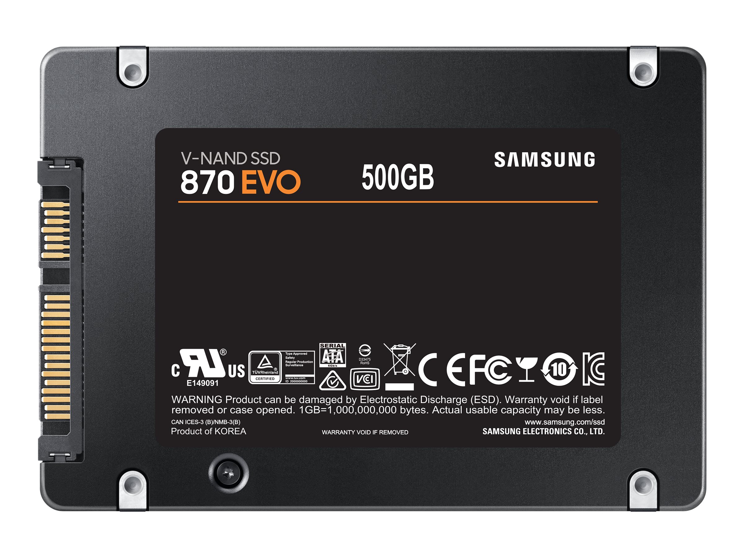 Samsung 870 EVO MZ-77E500B - SSD - 500 GB - SATA 6Gb/s