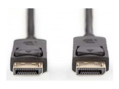 DIGITUS - DisplayPort-Kabel - DisplayPort (M) zu DisplayPort (M) - 1 m - 4K Unterstützung, geformt - Schwarz