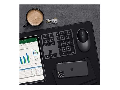 Satechi Bluetooth Extended Keypad - Tastenfeld - Space-grau Eingabegerät