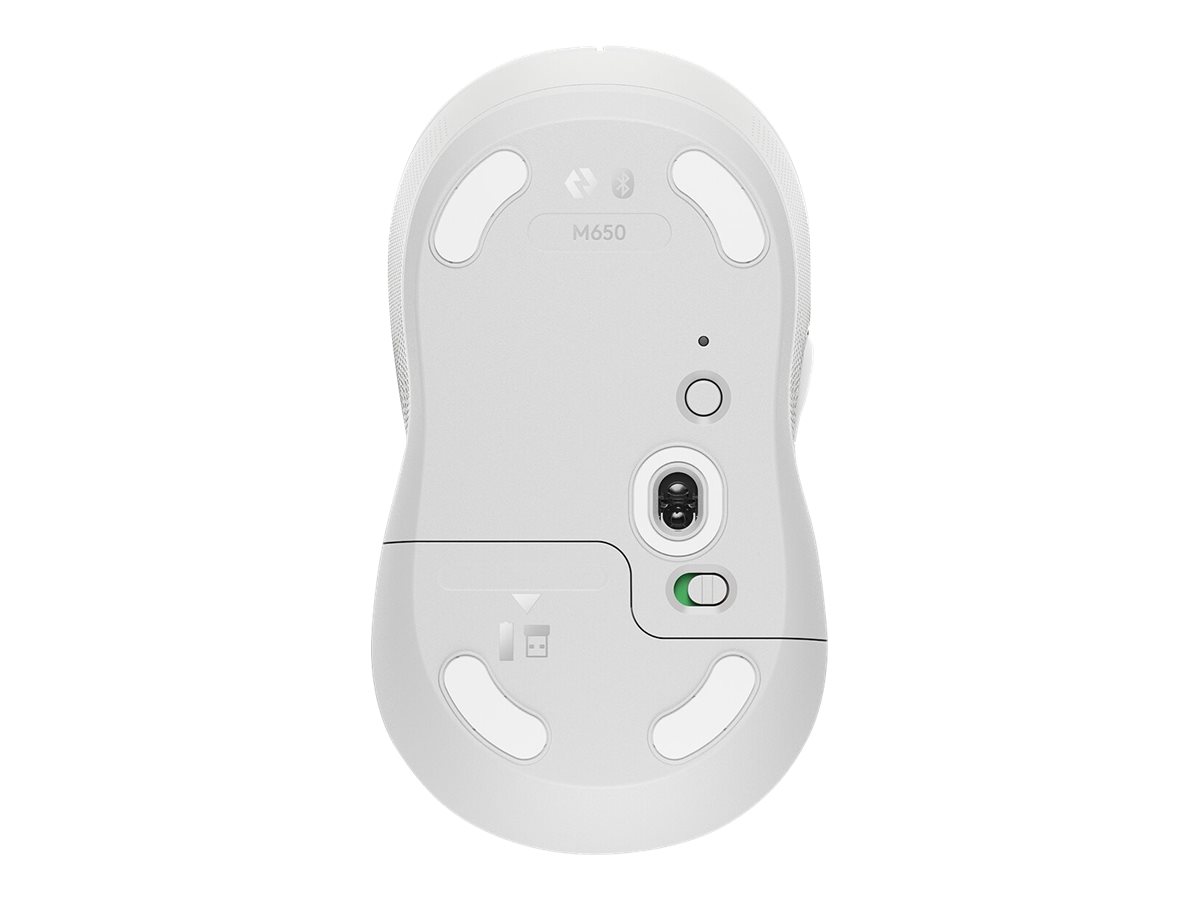 Logitech Signature M650 Large - Maus - Größe L - 2.4 GHz
Bluetooth - Off-White