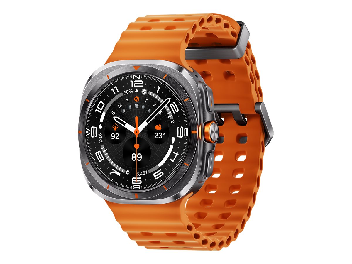 Samsung Galaxy Watch Ultra - Titan - intelligente Uhr mit Marineband - Orange - 32 GB - Titanium Gray