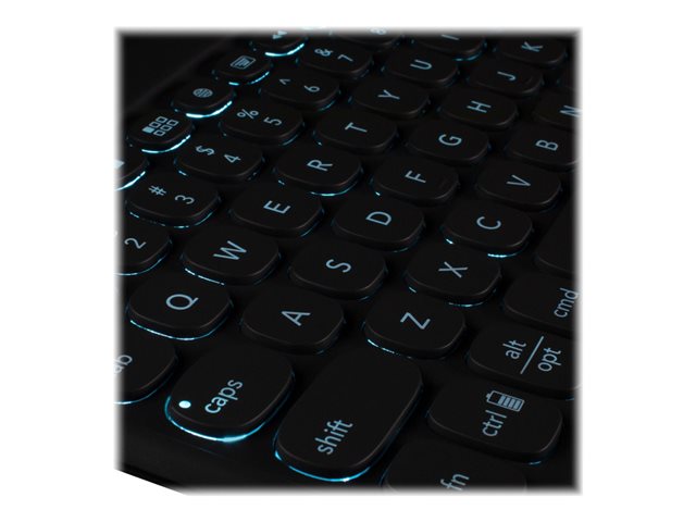 ZAGG Pro Keys - Tastatur und Foliohülle - mit Trackpad - QWERTZ - Deutsch - Schwarz/Grau Eingabegerät