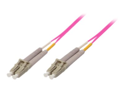 Tecline - Patch-Kabel - LC Multi-Mode (M) zu LC Multi-Mode (M) - 5 m - Glasfaser - Duplex - 50/125 Mikrometer - OM4 - Erikaviolett