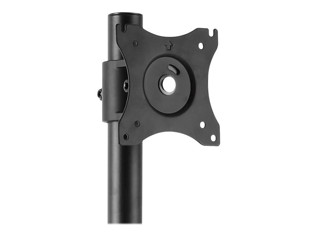 StarTech.com Vertikale Dual Monitorhalterung - Heavy Duty Stahl - Für VESA Monitore bis zu 27 Zoll - Verstellbarer zweifach Moniotrständer Aufstellung - für 2 Monitore - Schwarz