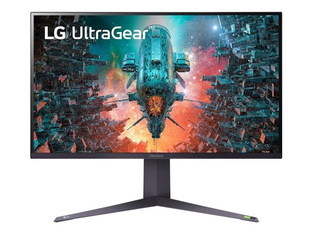 LG UltraGear 32GQ950P-B - LED-Monitor - Gaming - 81.3 cm (32") (31.5" sichtbar) - 3840 x 2160 4K @ 144 Hz - Nano IPS with ATW (Advanced True Wide Polarizer) - 1000 cd/m² - 1000:1 - DisplayHDR 1000 - 1 ms - 2xHDMI, DisplayPort - Grau, Schwarz