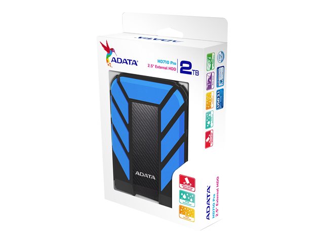 ADATA Externe Festplatte AHD710P 2 TB, Blau/Schwarz