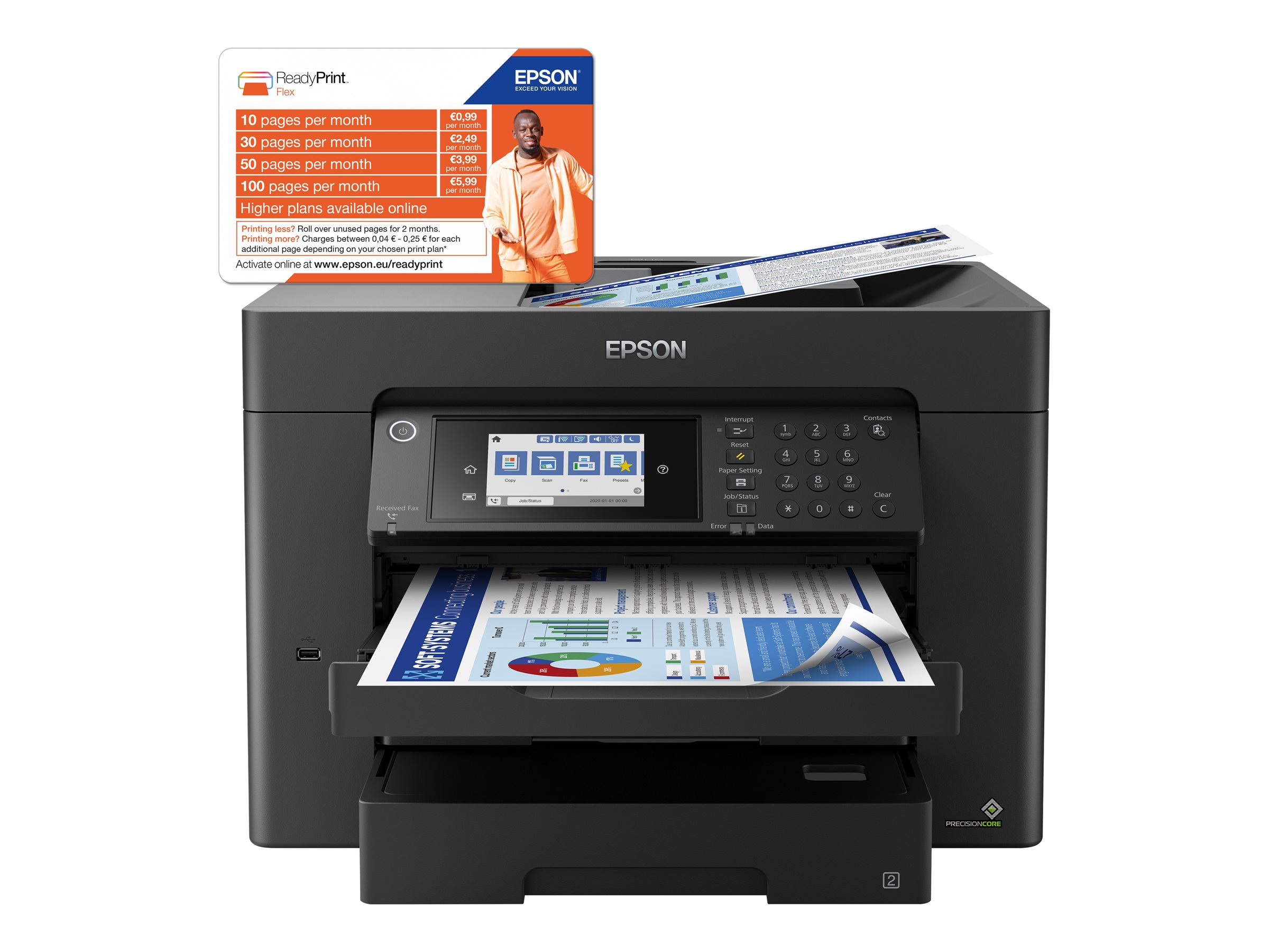 Epson WorkForce WF-7840DTWF 4in1 Multifunktionsdrucker A3