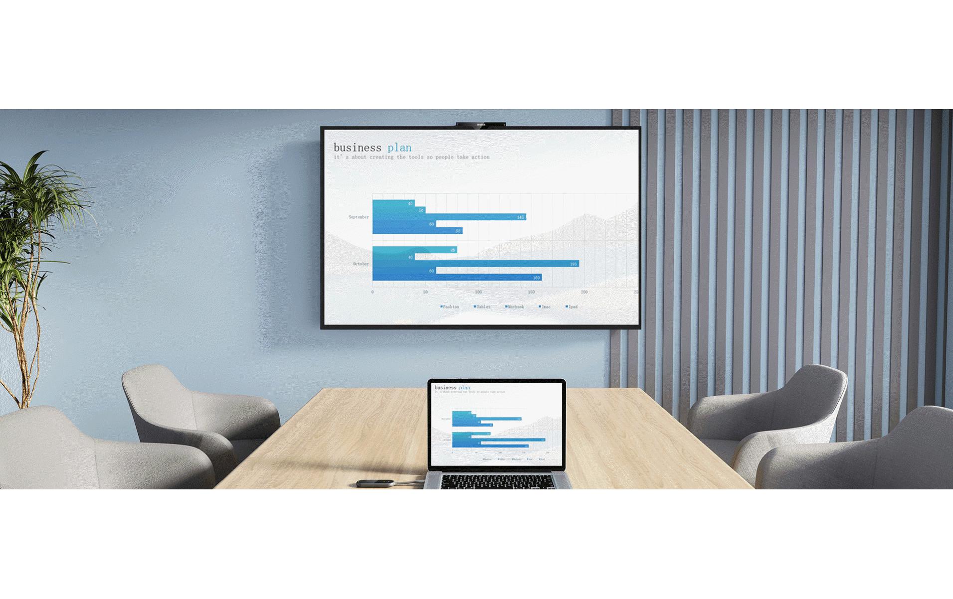 Yealink PA20 - Netzwerkmedien-Streaming-Adapter - USB-C / USB-A - Wi-Fi 5, Wi-Fi 6