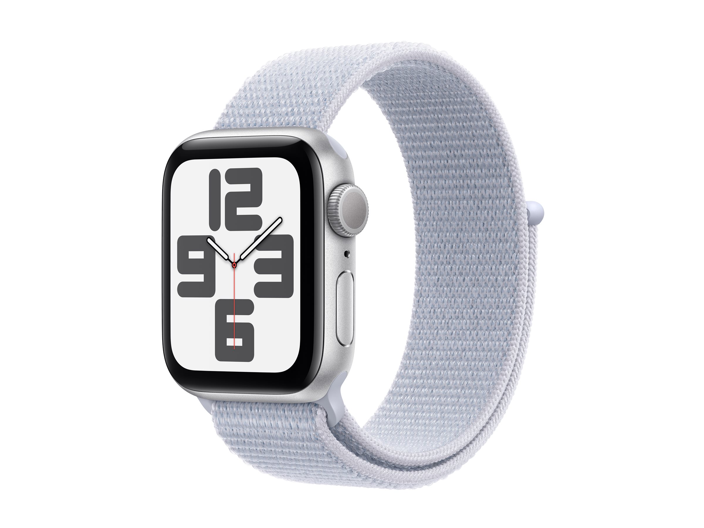 Apple Watch SE GPS 40mm Silver Aluminium Case mit Blue Cloud Sport Band (MXEE3QF/A)