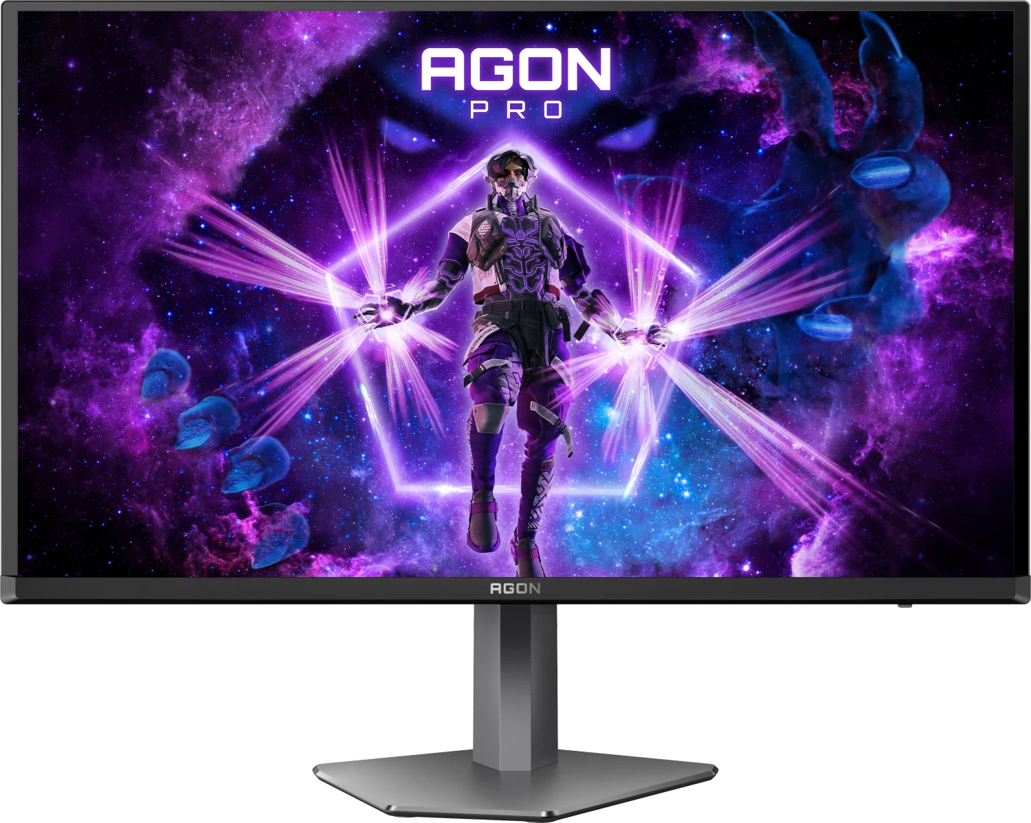 AOC AGON PRO AG276QZD2 - OLED-Monitor - Gaming - 68.6 cm (27") (26.7" sichtbar) - 2560 x 1440 QHD @ 240 Hz - 250 cd/m² - 15000000:1 - DisplayHDR 400 True Black - 0.03 ms - 2xHDMI - 2xDisplayPort - Lautsprecher - Dunkelgrau