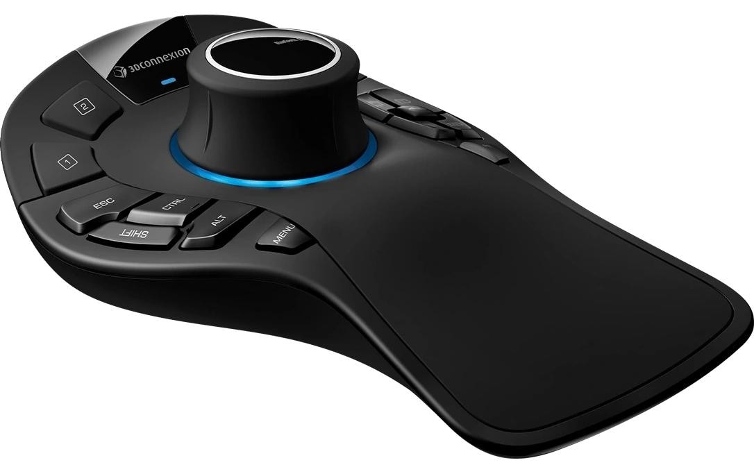3Dconnexion SpaceMouse Pro Wireless - Bluetooth Edition - 3D-Maus - 2.4 GHz
Bluetooth
USB-C
