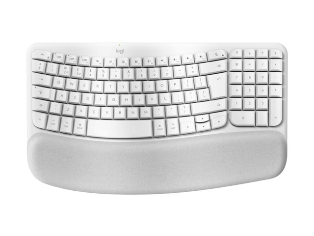 Logitech Ergo Series Wave Keys for Mac - Tastatur - QWERTZ - Deutsch - Off-White Eingabegerät