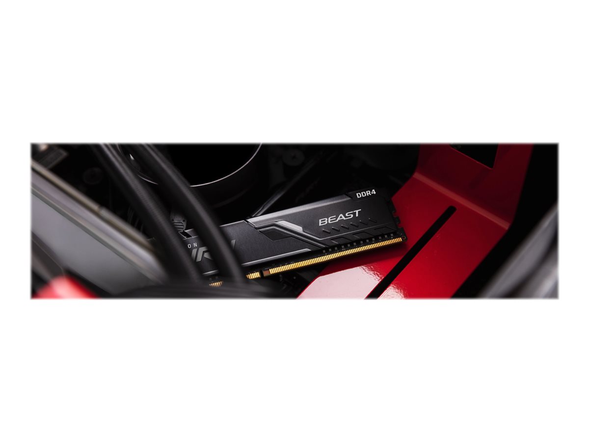 Kingston FURY Beast - DDR4 - Kit - 128 GB: 4 x 32 GB - DIMM 288-PIN - 3200 MHz / PC4-25600 - ungepuffert