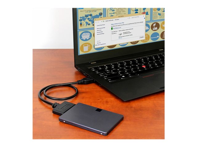 StarTech.com USB 3.1 auf 2
5 (6
4cm) SATA III Adapter Kabel mit UASP - USB 3.1 zu SATA SSD/HDD Konverter / Adapterkabel - Speicher-Controller - SATA 6Gb/s - USB 3.1 (Gen 2)