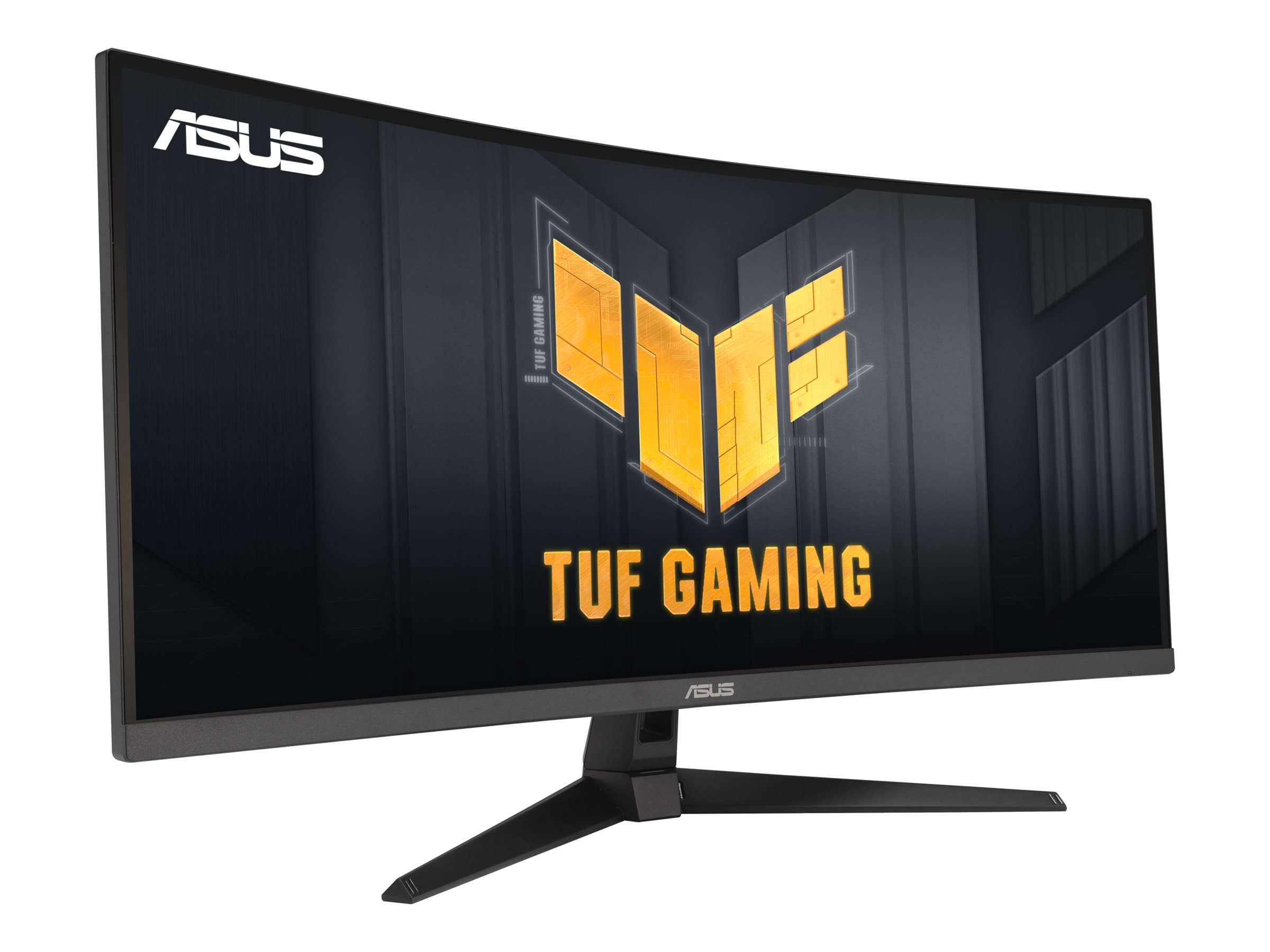 ASUS TUF Gaming VG34VQ3B - LED-Monitor - Gaming - gebogen - 86.4 cm (34") - 3440 x 1440 WQHD @ 180 Hz - VA - 400 cd/m² - 4000:1 - DisplayHDR 400 - 1 ms - 2xHDMI, 2xDisplayPort - Lautsprecher - Schwarz