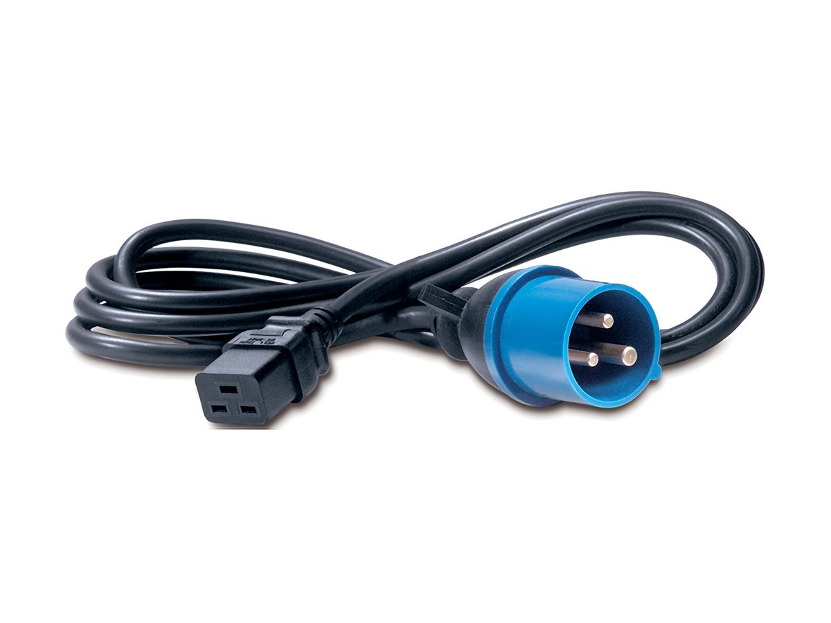 APC - Stromkabel - IEC 60320 C19 zu IEC 60309 (M) - 2.5 m - Schwarz - für P/N: SMT2200I-AR, SMT2200R2I-AR, SMT3000I-AR, SMT3000R2I-AR, SRT1500XLI, SRT2200XLI-KR