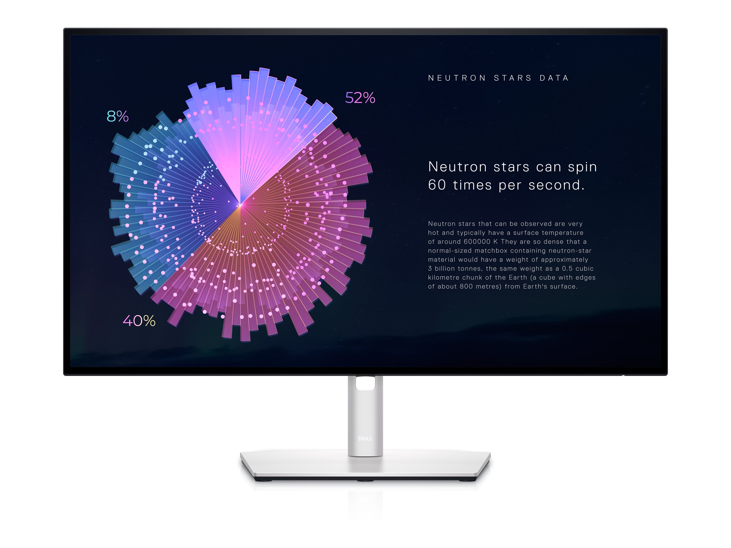 Dell UltraSharp U2722DE - LED-Monitor - 68.47 cm (27") - 2560 x 1440 QHD @ 60 Hz - IPS - 350 cd/m² - 1000:1 - 5 ms - HDMI, DisplayPort, USB-C