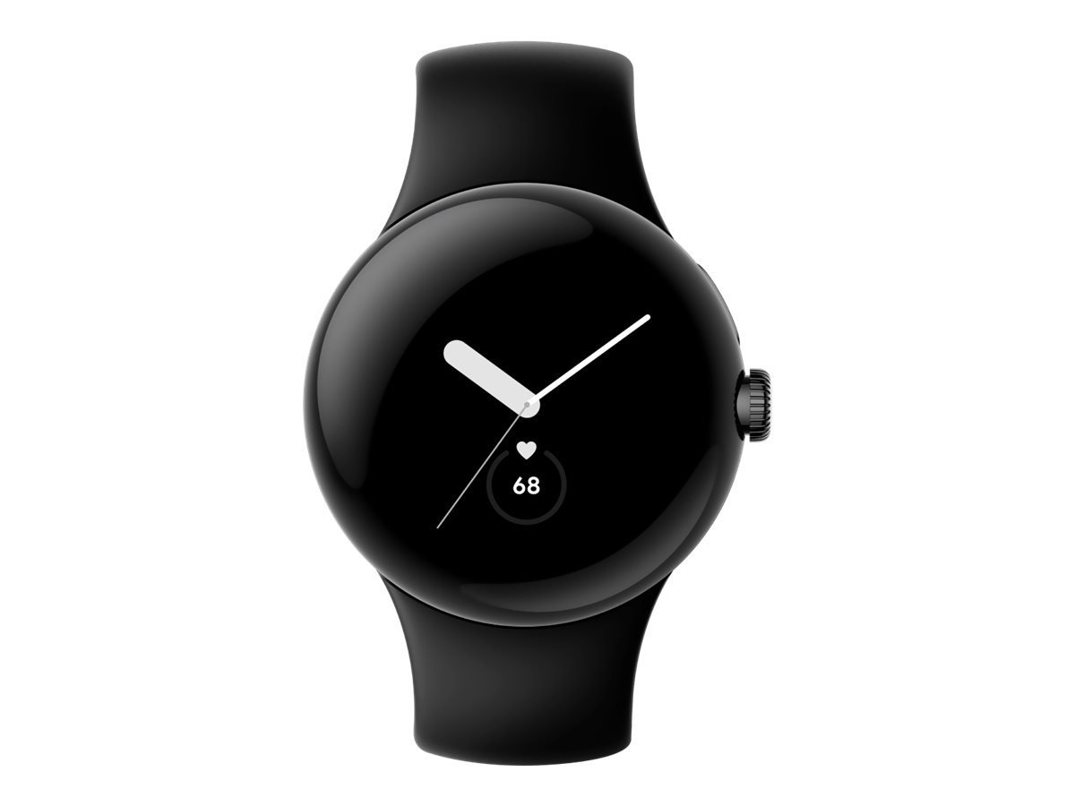 Google Pixel Watch - Mattschwarz - intelligente Uhr mit Band - Obsidian - 32 GB
