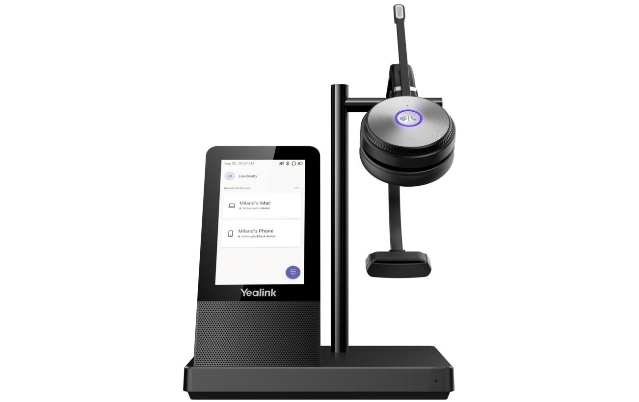 Yealink WH66 Mono - Headset - ohrumschließend - DECT - kabellos - UC-zertifiziert