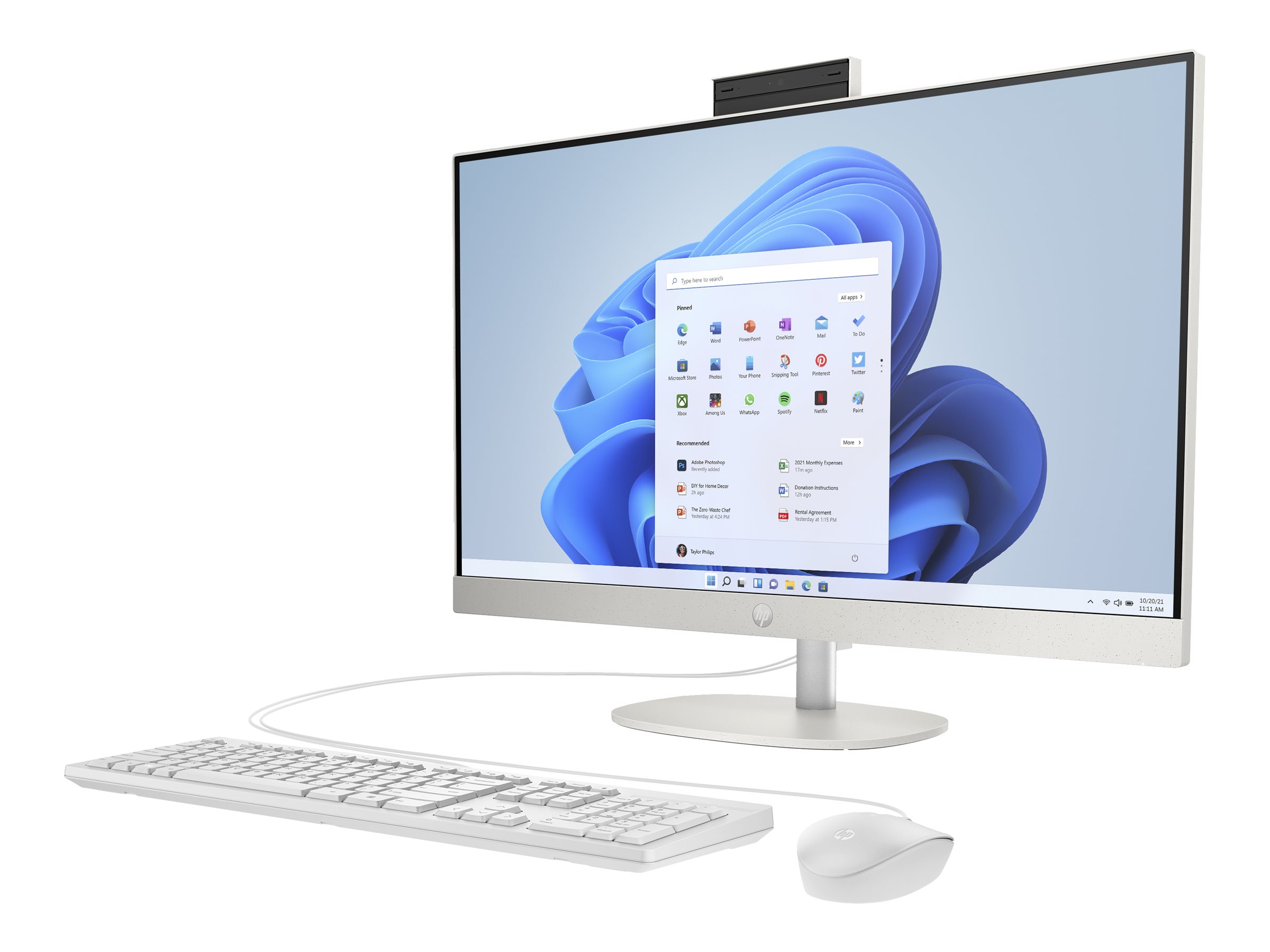 HP 27-cr0456ng - All-in-One (Komplettlösung) - Ryzen 5 7520U 2.8 GHz - 16 GB - SSD 512 GB - LED 68.6 cm (27") - Deutsch