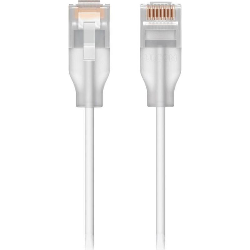 Ubiquiti UniFi - Patch-Kabel - RJ-45 (M) zu RJ-45 (M) - 15 cm - 2.5 mm - CAT 6 - Innen - weiß (Packung mit 24)
