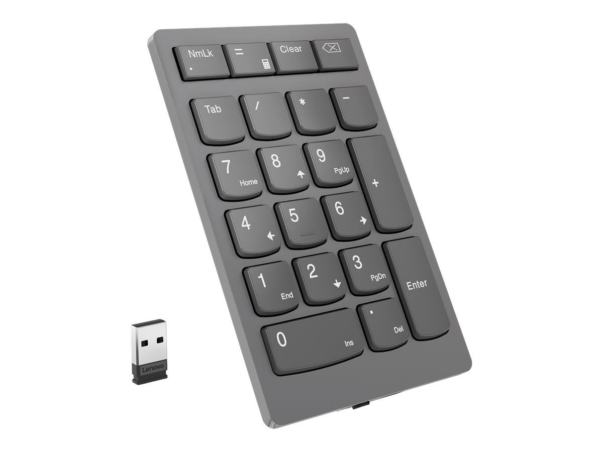 Lenovo Go Wireless Numeric Keypad - Tastenfeld - Storm Gray Eingabegerät